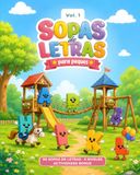 Sopas de letras para peques: 90 sopas de letras · 3 niveles · actividades bonus