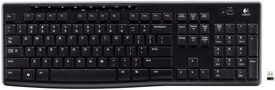 Logitech K270 Toetsenbord RF Draadloos QWERTZ Hongaars Zwart, Zilver