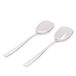 Alessi Knifeforkspoon Salade Set, Gepolijst, (AJM22/14), Gepolijst Zilver
