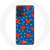 Maniacase Hoesje voor Samsung Galaxy A13 5G BTS Bangtan Boys BT21 TATA van V Blauwe Achtergrond