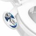Luxe Bidet Neo 180 - Zelfreinigende dubbele spuitmond - zoetwater niet-elektrisch mechanisch bidet toiletbevestiging (blauw en wit)