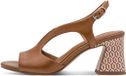 Tamaris - Dames - Sandalen met hak - Bruin - Maat 37