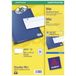Avery J8651-25 printeretiketten Wit