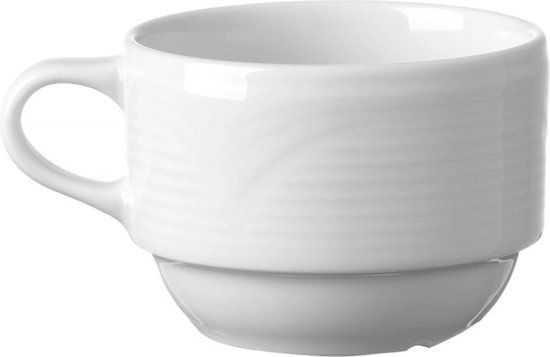 Hendi Koffiekop - 170 ml - Wit Porselein