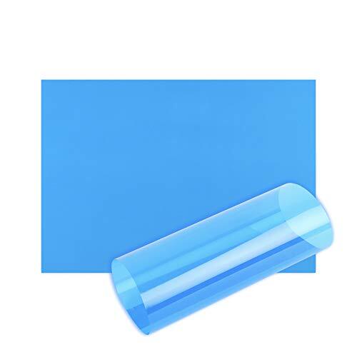 Habercrafts Acetaatvellen A4 OHP vel Kleur Acetaat Clear Film Plastic Licht Filter Gel Leeshulpmiddel Dikke 100 Micron Leeshulp (A4 Size - Blauw - 10 Vellen)