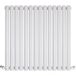 Hudson Reed – Radiateur Horizontal Acier 616w – H 60 X L 82,6 Cm – Peinture Époxy Blanc Ral 9016 – Conçu Pour Chauffage Central
