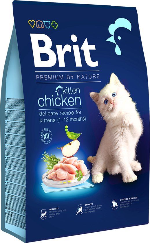 Brit Premium by nature Kitten - Kip - 8 kg