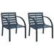 VidaXL Tuinstoel Terras Staal Hout Grijs