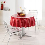 Merkloos Tafelkleed/Tafelzeil rond transparant 140 cm