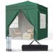 Aoxun Tonnelle de jardin 2 x 2 m étanche avec 4 parois détachables et sac de transport, hauteur réglable 250/255/260 cm, sac de transport inclus pour camping et fêtes, vert