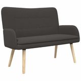 vidaXL 2-Zits Sofa Donkergrijs 115 x 61 x 87 cm Bouclé