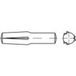 TOOLCRAFT 136358 Gekerfde conische geleidepen (Ø x l) 3 mm x 8 mm Staal 250 stuk(s)