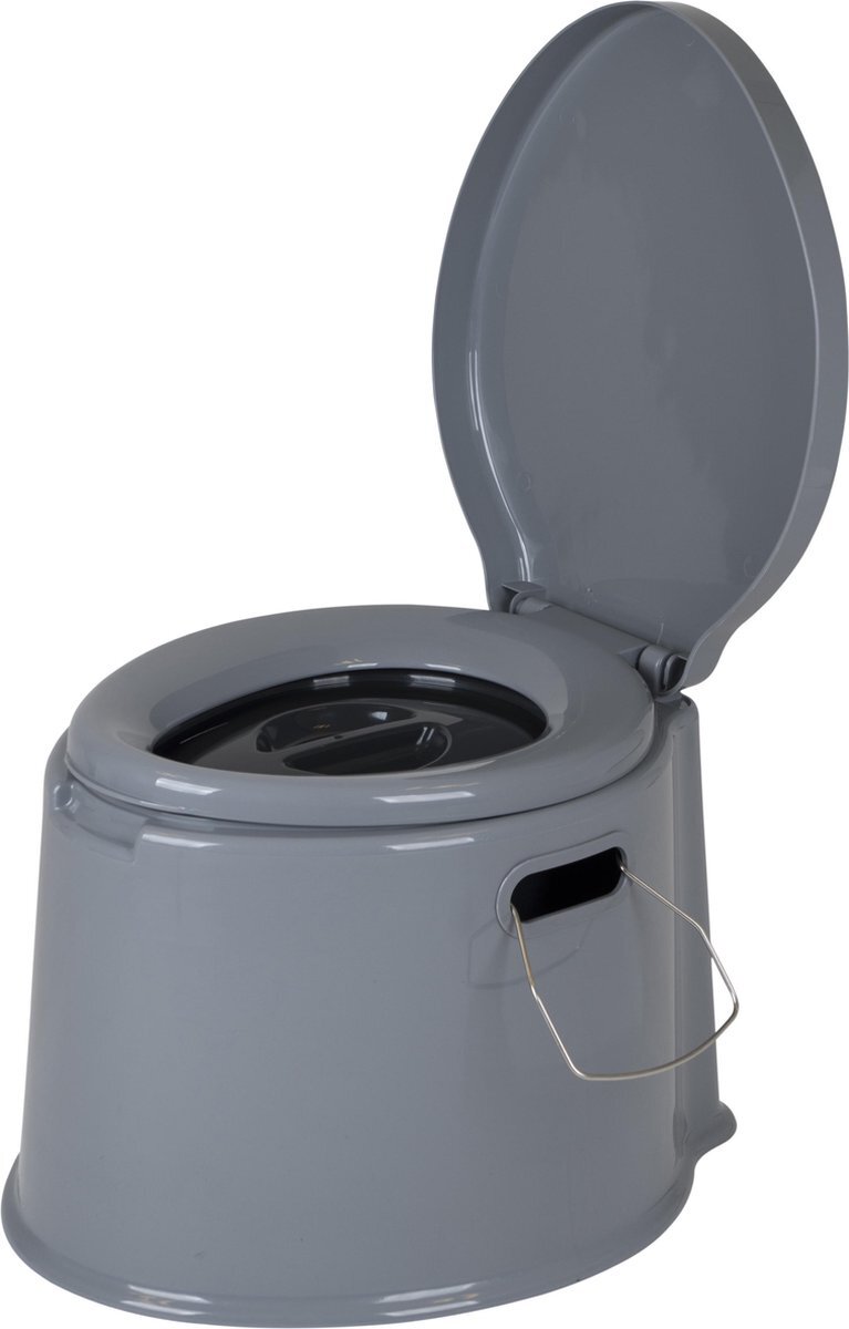 Bo-Camp Draagbaar toilet, 7 l, grijs