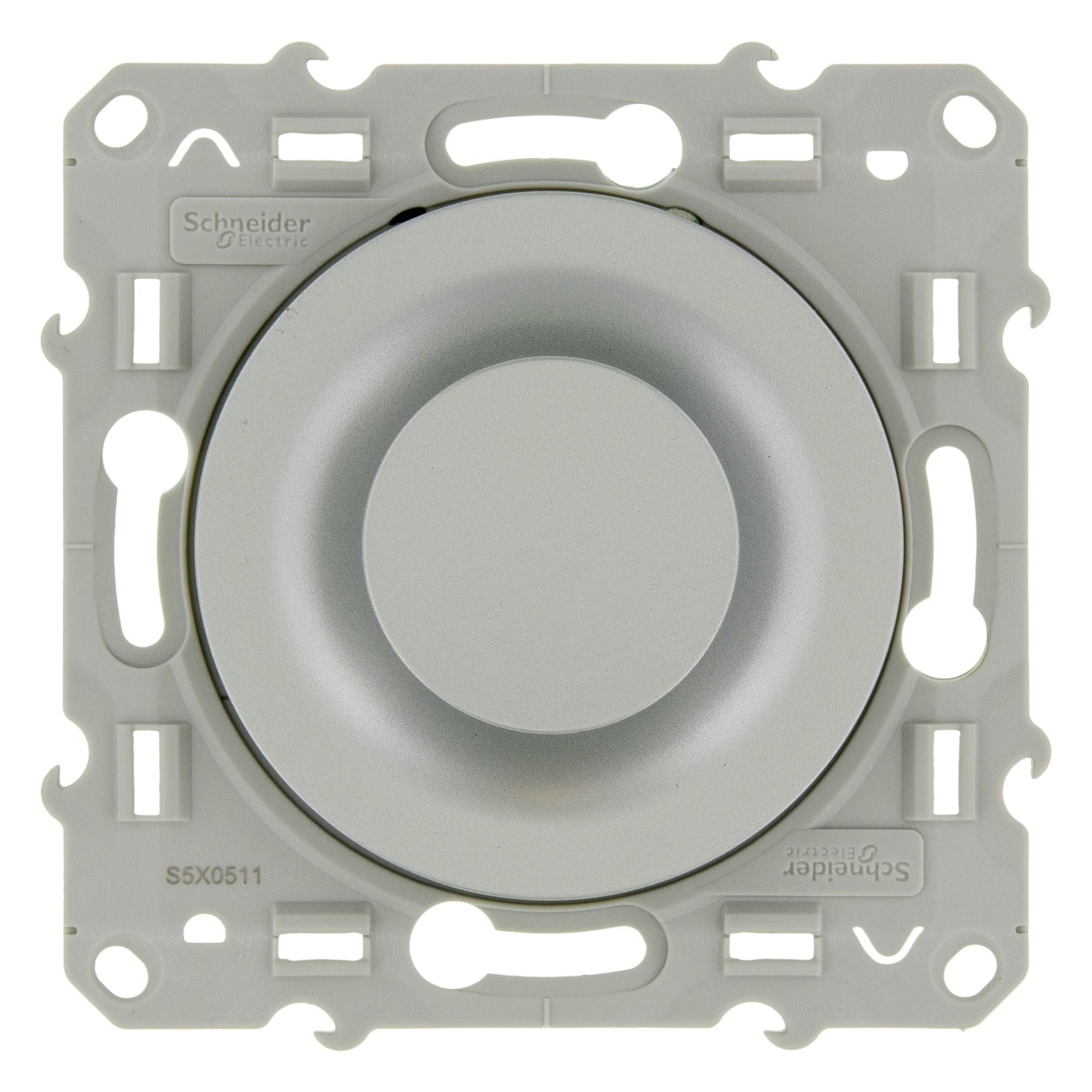 SCHNEIDER ELECTRIC Odace dimmer gloeilamp/halogeen 60-400W aluminium