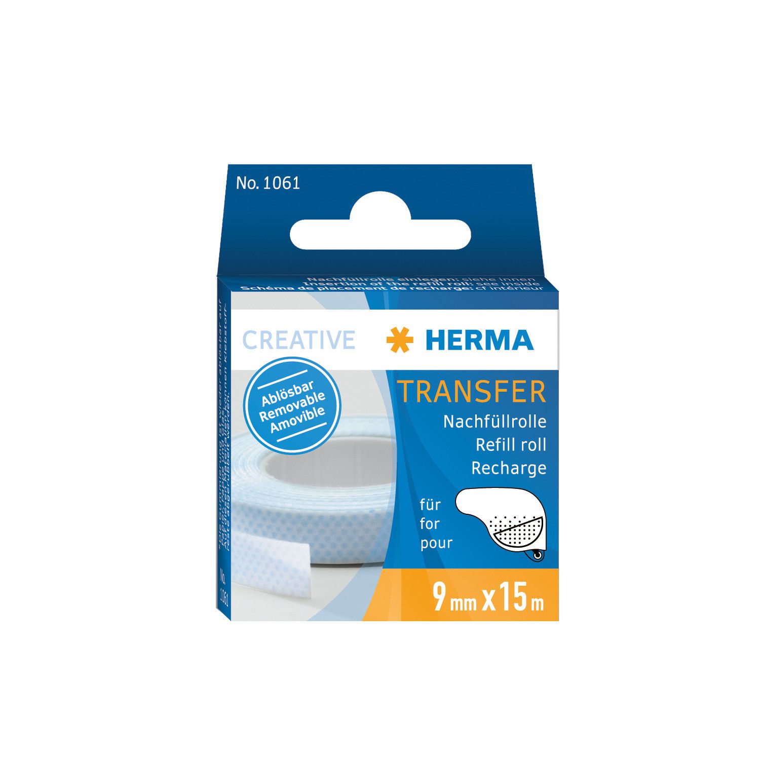 HERMA 1061 - Kantoortape - 9mm x 0,90cm