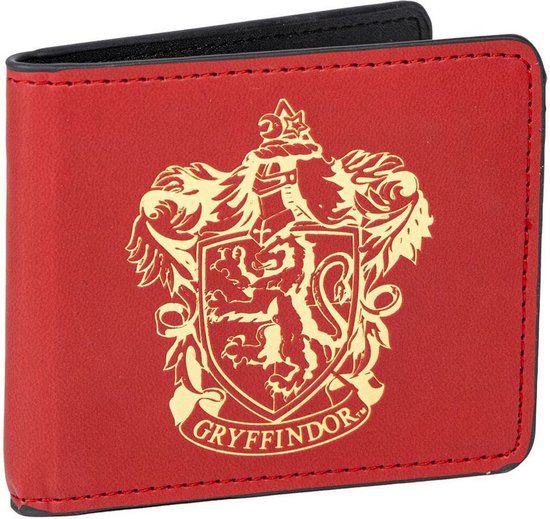 Harry Potter Heren Portemonnee Rood Canvas 10,5 x 8,5 x 1 cm