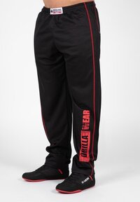 Gorilla Wear Wallace Mesh Pants - Zwart/Rood - XL - Mannen