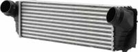 HELLA Luchtkoeler met geperforeerde koelribben, aluminium, 550 mm - 157 mm, geschikt voor onder andere BMW 5-serie
