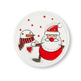 Excelsa Snowman set met 6 borden, panetton, diameter: 31 cm, porselein