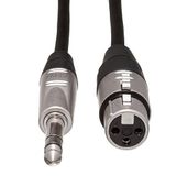 HOSA Pro HXS-001.5 Gebalanceerde verbinding, REAN XLR3F naar 1/4 Inch TRS, 1,5 Voet