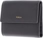 FURLA Leren portemonnee Vitello Night Goccia Compact Wallet Urban Gray grijs