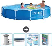 Intex Rond Frame Zwembad - 366 x 76 cm - Blauw
