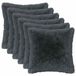 vidaXL - Kussensloop - 6 stuks - Antracietkleurig - 50 x 50 cm - Katoensatijn