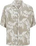 JACK&JONES JJEJEFF AOP RESORT SHIRT SS SN Heren Overhemd Korte Mouw Viscose Loose Fit S Crockery