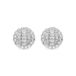 Parlath Boucles d'oreilles avec zircone brillante et plaqué argent