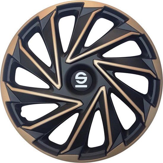 Sparco Wieldoppen Varese 15 Inch Zwart/Goud - Set van 4