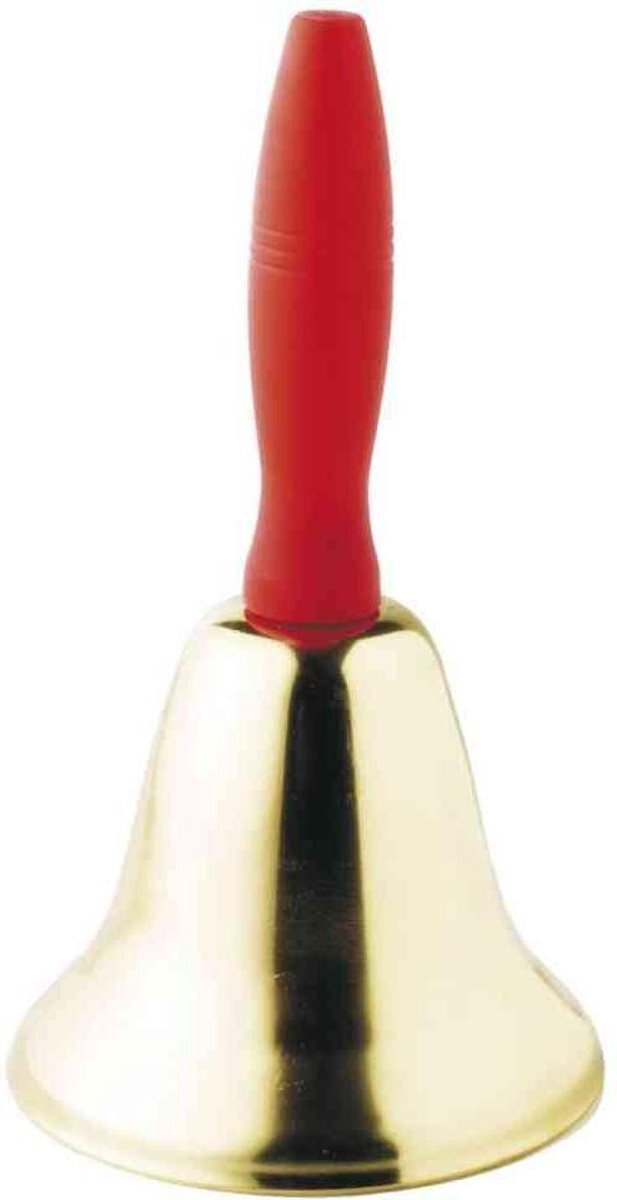 - Smiffys kerstbel, 18cm, één maat, rood en goud, 25976