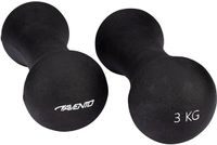 Avento Handgewicht Set - Bone - 2x 3 kg - Zwart