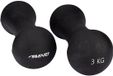 Avento Handgewicht Set - Bone - 2x 3 kg - Zwart