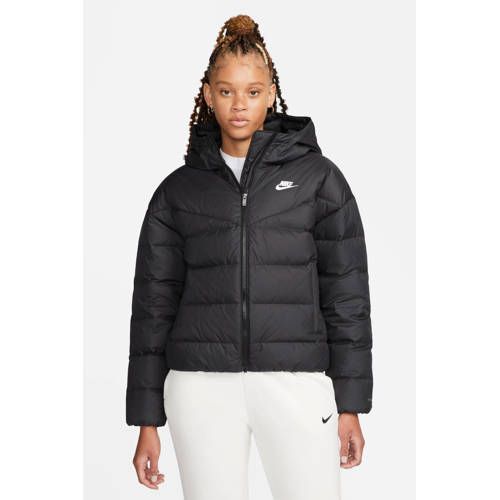 Nike gewatteerde jas zwart