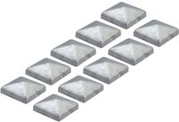 Alberts 844035 Paalkap voor houten palen, flache Form, thermisch verzinkt, 100 x 100 mm, 10er Set