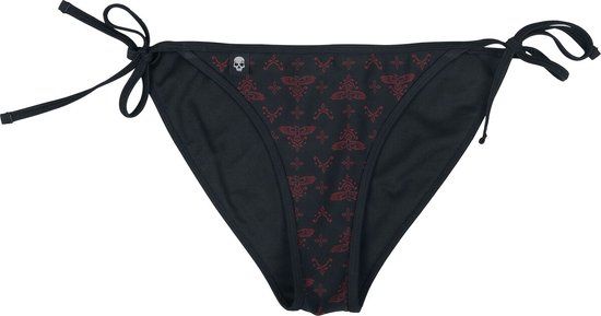 Black Premium by EMP Zwart Bikinibroekje Mix and Match met Allover-print - Dames - L