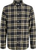 JACK & JONES JJECLASSIC FLANNEL CHECK SHIRT LS SN PLS Hommes Chemise 5XL Noir
