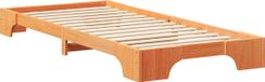 vidaXL Bedframe Massief Grenenhout Bruin 80 x 220 cm
