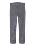 NAME IT NMNWAX WOOL RIB LEGGING NOOS - Unisex - Leggings - 100% Merinowol - Folkstone Gray - Maat 110