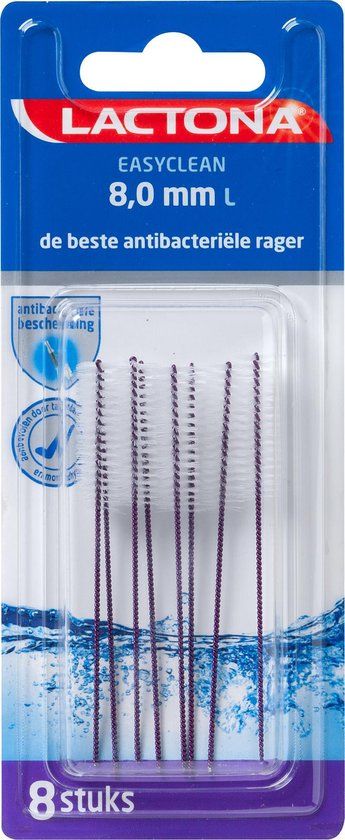 Lactona Ragers Easyclean 8,0 mm L - Tandenrager - 8 stuks
