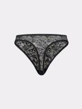 erlich TEXTIL String ICONIC LACE STRING schaduwzwart