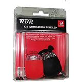 RBR RLT125 set voor en achter, unisex, wit/rood, eenheidsmaat
