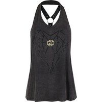 Rammstein Halternecks - Diamant - S tot XXL - voor Vrouwen - grijsbruin
