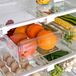 Unyqoos® organisateur de réfrigérateur extensible, set de 2, transparent, 30 x 20 x 8,5 cm, en PET et ABS, tiroirs peu encombrants pour fruits et légumes