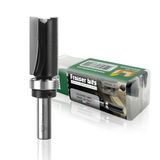 Houten koppelfrees met lagers voor bovenfrees, schacht 8 mm, met twee rechte snijkanten (D=16, I=32, s=8)