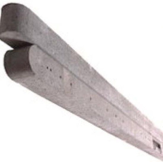 Intergard Betonpalen hout beton schutting grijs 10x10x180cm