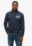 Superdry Workwear sweatshirt met applicatie - Heren - Truien - Katoen/Polyester - Eclipse Navy - S