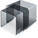 en.casa Table d'appoint Kariengem set de 2 gris