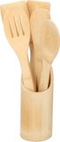 Merkloos Spatelset - 5-delig - Bamboe - Bruin - Hout