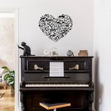 Stijlvol zwart decoratief metalen wandaccessoire, 57 x 70 cm